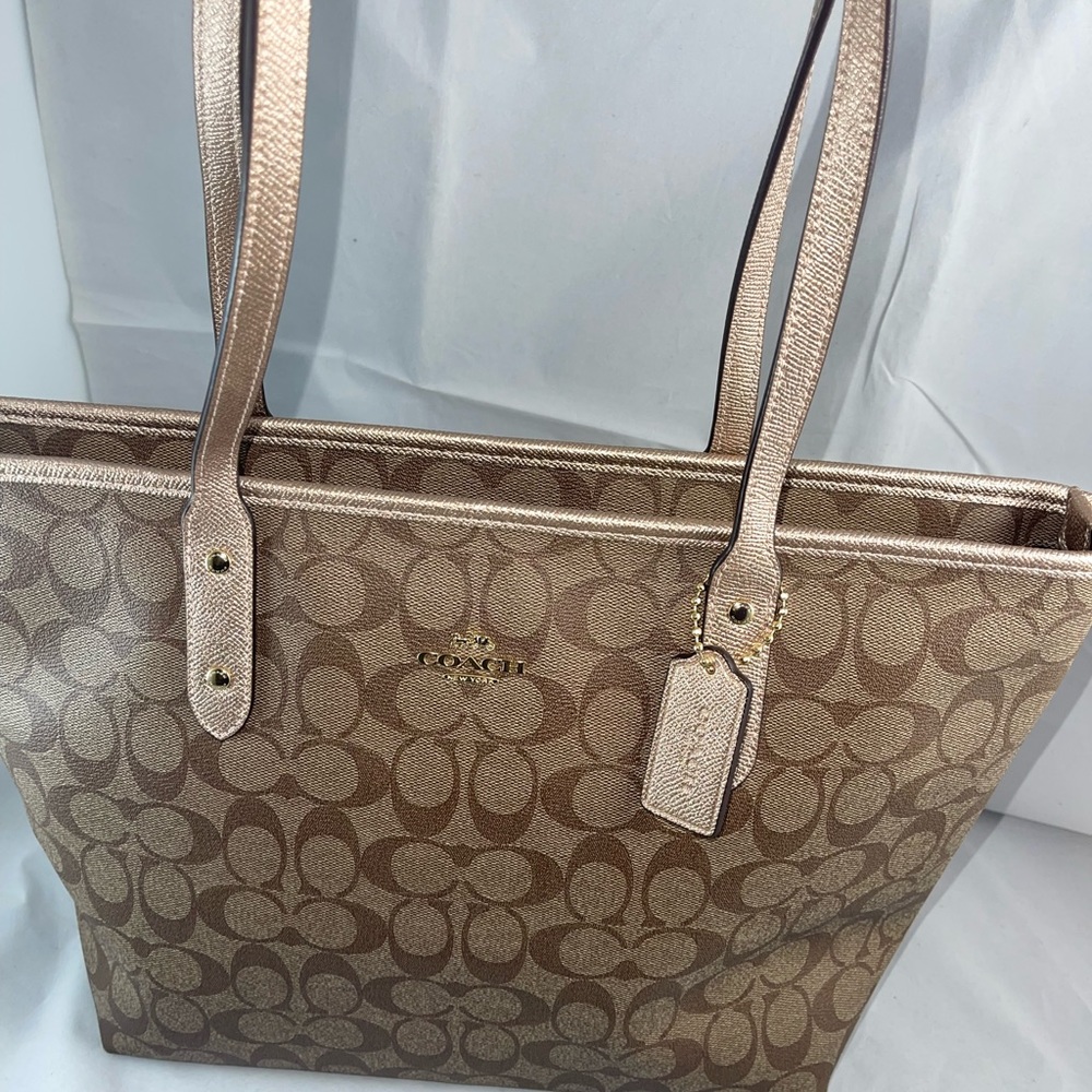 City Zip Tote in Signature Canvas